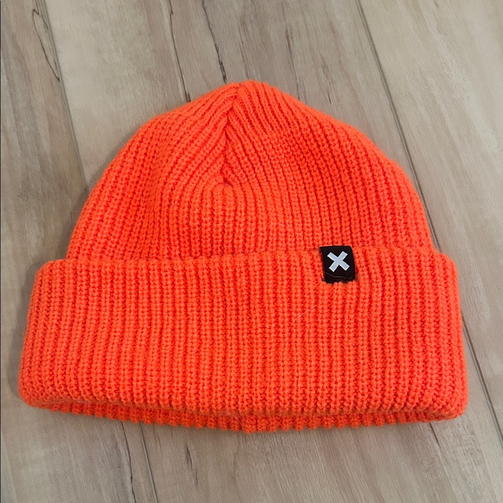 Orange Knit Beanie
